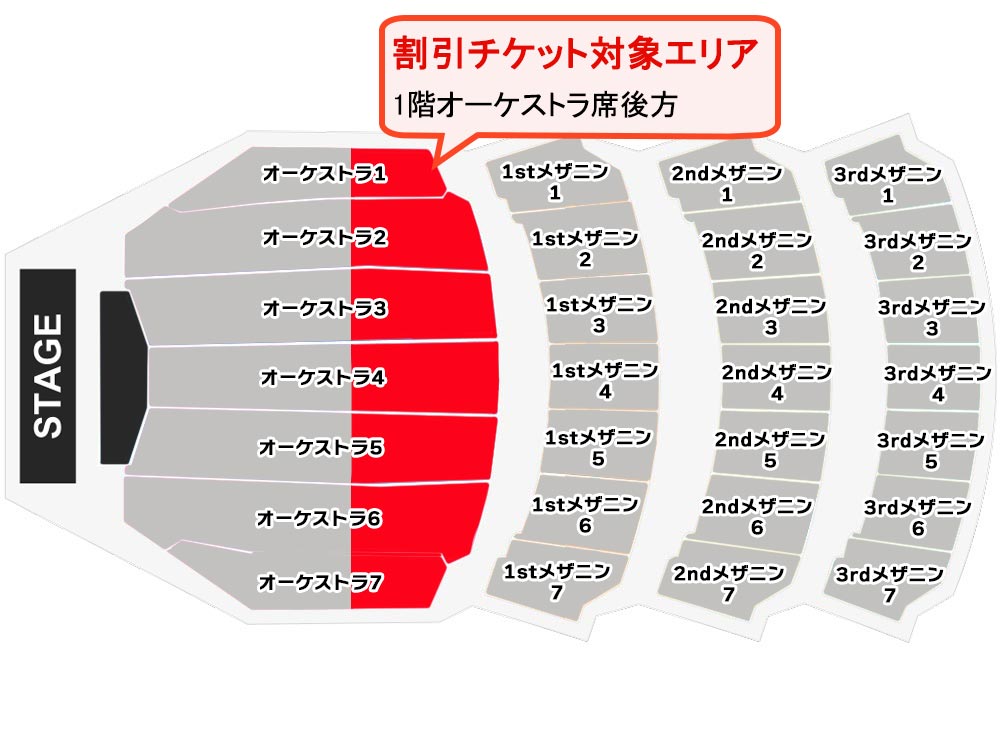 クリスマススペクタキュラー座席